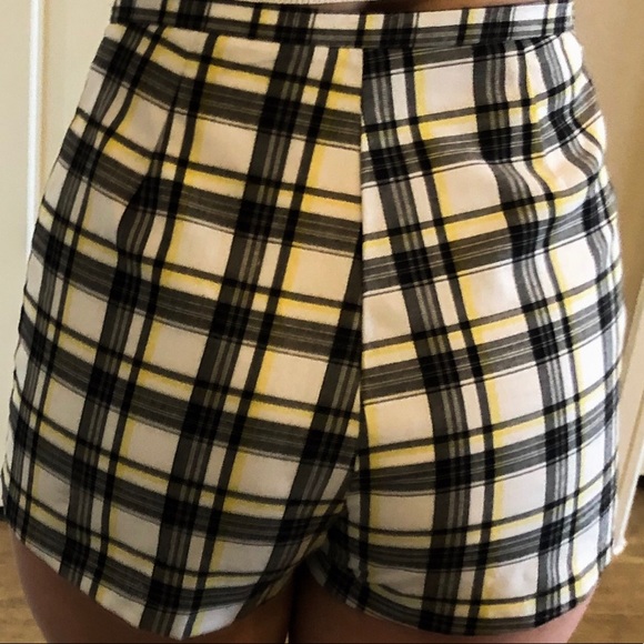 AMERICAN APPAREL PLAID SHORTS - Picture 5 of 5